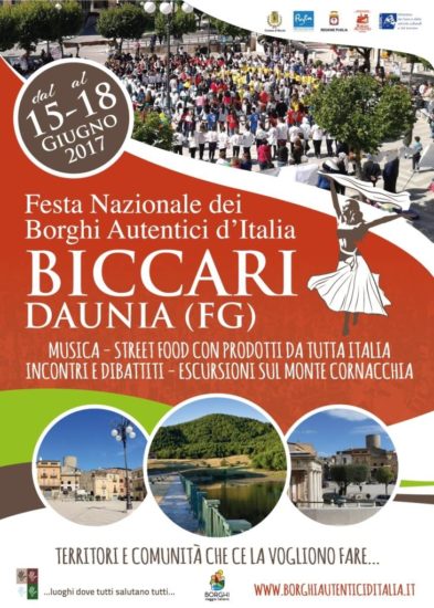 A Biccari la festa nazionale dei Borghi Autentici d’Italia