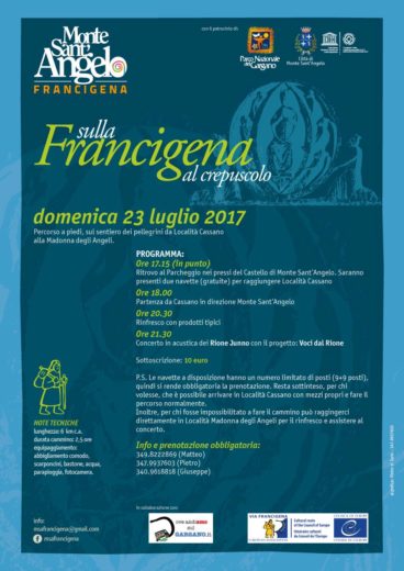 Sulla Francigena al crepuscolo