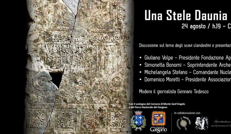 Stele di Cartapesta al Museo archeologico nazionale di Manfredonia