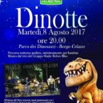 Dinosauri in notturna l’8 agosto a Borgo Celano