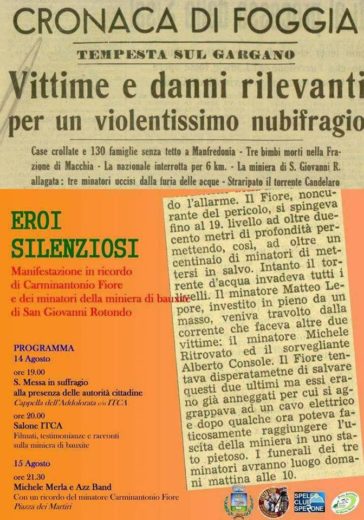 San Giovanni Rotondo ricorda il suo ‘eroe silenzioso’: Tonino Fiore