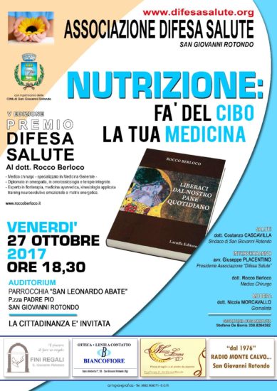 PREMIO DIFESA SALUTE AL DOTT. Rocco Berloco