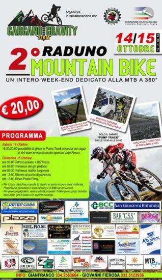 Secondo raduno MTB Garganogravity