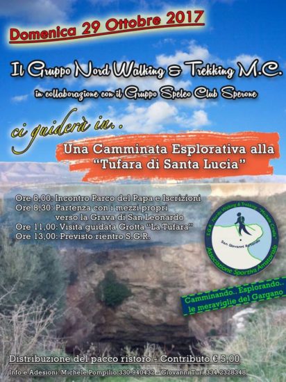 Una camminata alla “tufara di Santa Lucia “