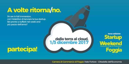 Startup Weekend Foggia 2017 | dalla TERRA al CLOUD