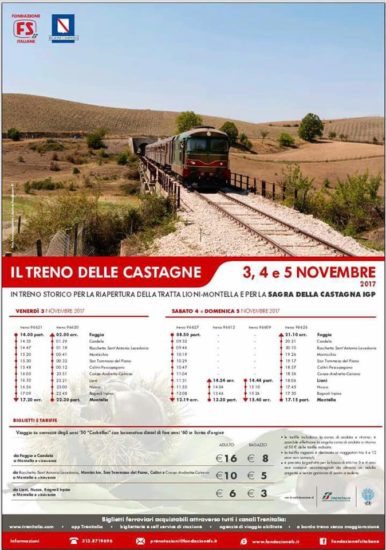 Il treno delle castagne