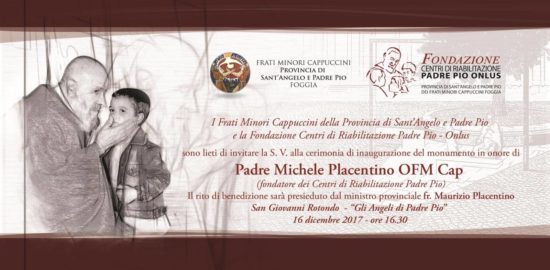 Un monumento per ricordare fr. Michele Placentino
