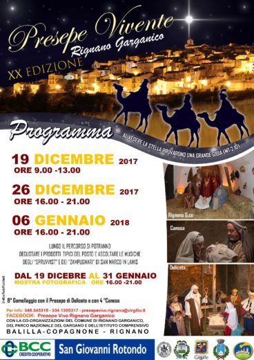 XX edizione del Presepe Vivente di Rignano Garganico