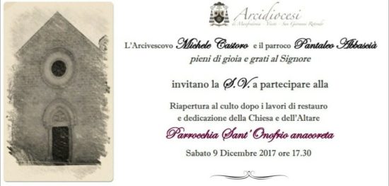 “L’ORGANO TRA CULTO E CORTE” del duo «In Cymbali et Organo» Chiesa di Sant’Onofrio anacoreta – San Giovanni Rotondo