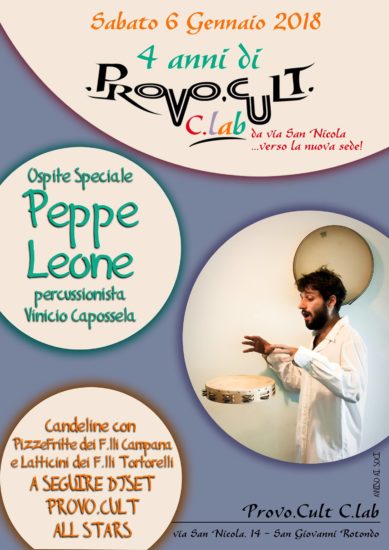 Provo Cult cambia sede: stasera l’ultima festa in via San Nicola