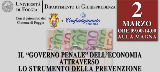 Un convegno sui risvolti penali dell’economia