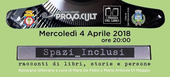 Domani il nuovo appuntamento con la rassegna letteraria di Provo.Cult e Presìdi del libro