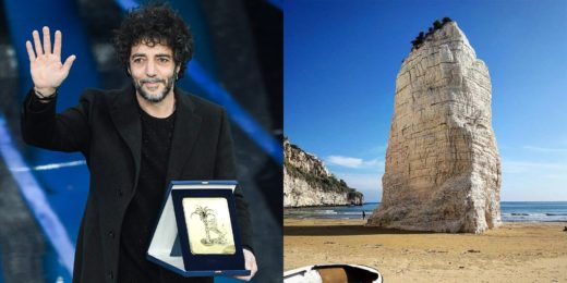 Max Gazzè in concerto dinanzi a Pizzomunno