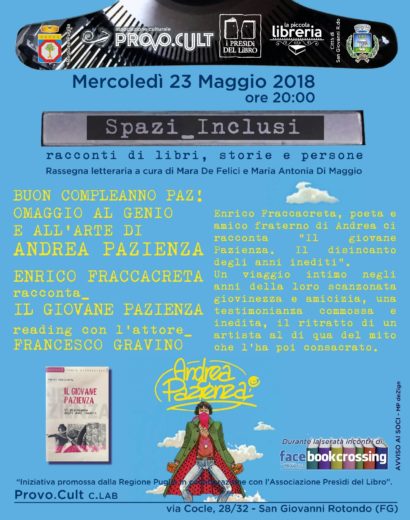 “Spazi inclusi” omaggia il genio e l’arte di Andrea Pazienza