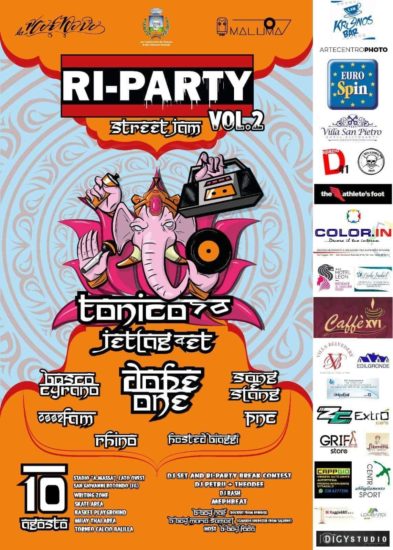 San Giovanni Rotondo:prende il via la seconda edizione Ri-Party Street Jam vol.2