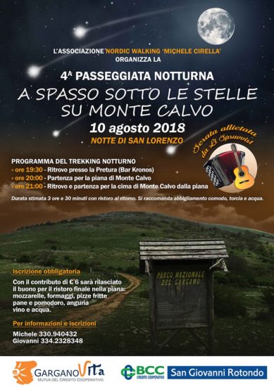 A spasso sotto le stelle su Monte Calvo
