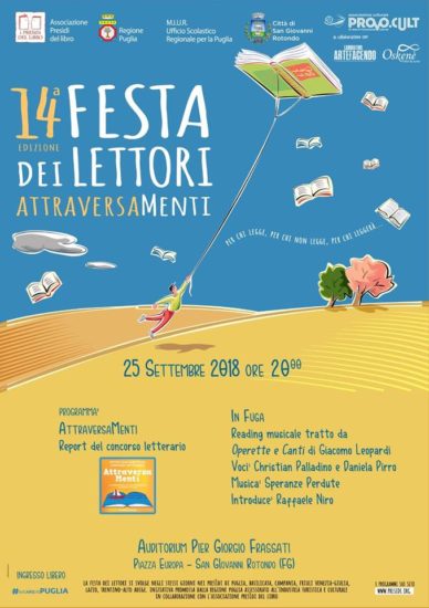 A San Giovanni Rotondo: si svolgerà la 14° edizione della festa dei lettori, “AttraversaMenti”