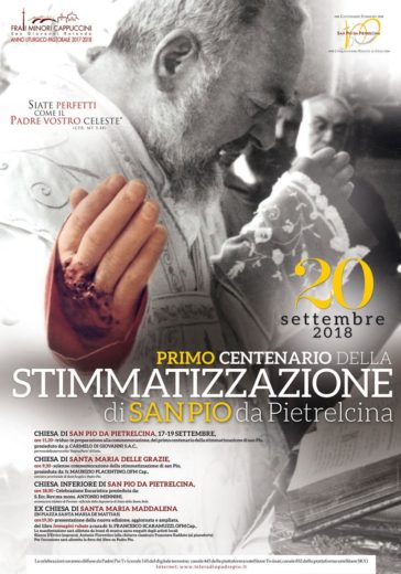 Domani i cento anni della stimmatizzazione di Padre Pio: il programma degli eventi