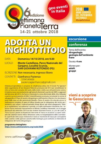 Legambiente di San Giovanni Rotondo promuove “Adotta un inghiottitoio”