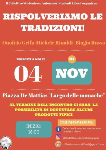 Rispolveriamo le Tradizioni !