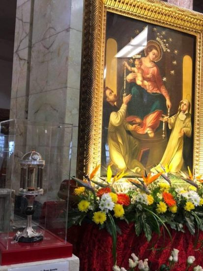 La rosa donata da Padre Pio alla Madonna di Pompei