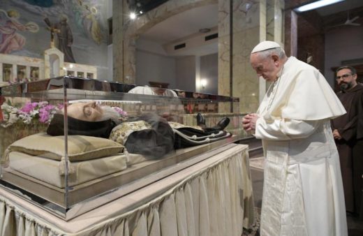 Il Papa ricorda Padre Pio e la visita a San Giovanni Rotondo e Pietrelcina