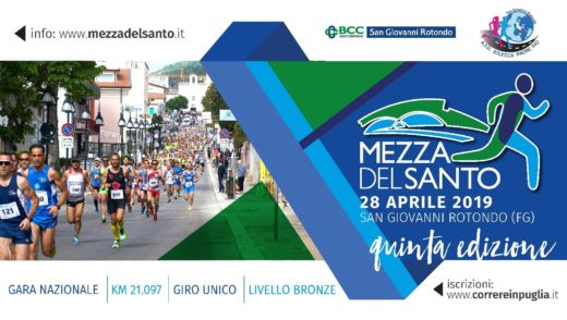 Quinta edizione Gargano é: Mezza del Santo, Corsa dei Peter Pan e Cammino della Pace