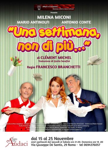Al teatro Giannone di San Marco in Lamis va in scena  “Una settimana non di più”