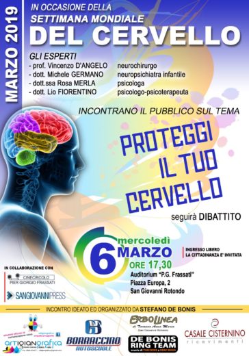 Anche nella città di San Giovanni Rotondo si svolgerà la “Settimana del Cervello”