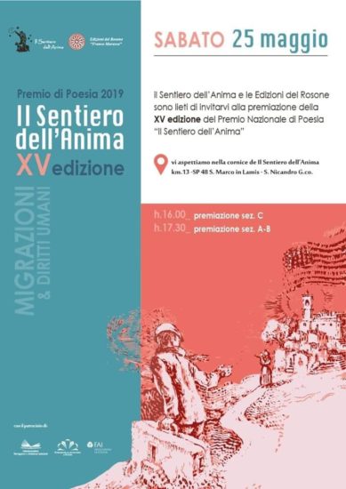 XV Edizione del Premio Nazionale di Poesia “Il Sentiero dell’Anima”
