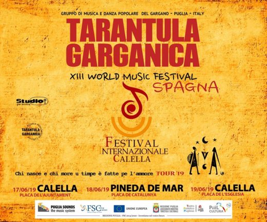 I Tarantula Garganica ancora protagonisti in Europa, dal 17 al 19 giugno tour in Spagna