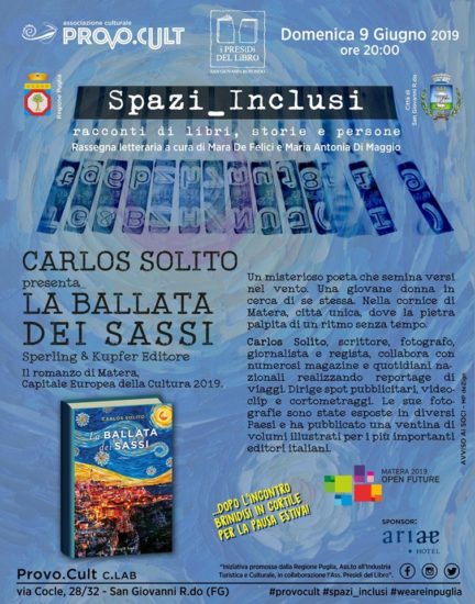 Al Provo.Cult, Calos Solito presenta “La BALLAtA dei SASSi”