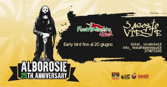Alborosie a FestambienteSud Vieste live 3 agosto