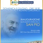 Monumento di San Pio a Rignano Garganico donato dalla BCC di San Giovanni Rotondo