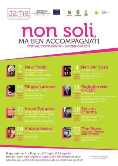 Rassegna “Non soli, ma ben accompagnati” 2019