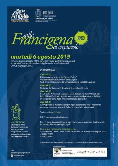 Francigena al Crepuscolo “Installazione Croce del Pellegrino”