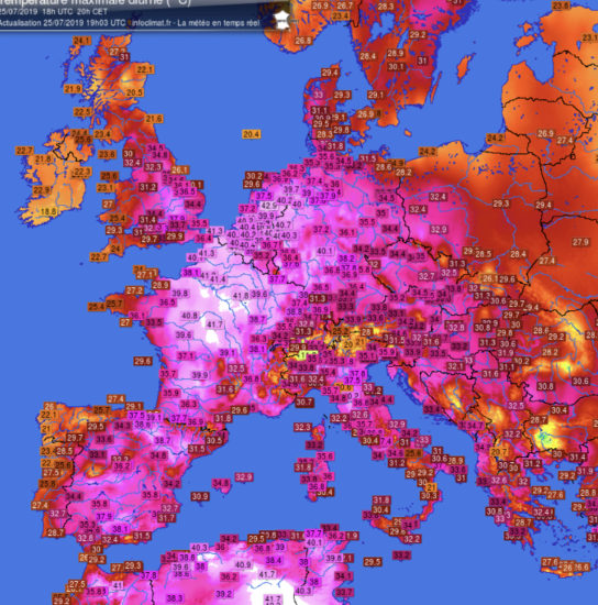 In arrivo una breve tregua del caldo
