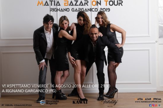 Questa sera i Matia Bazar a Rignano Garganico