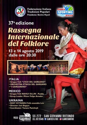 Tutto pronto per la 37° rassegna internazionale del folklore