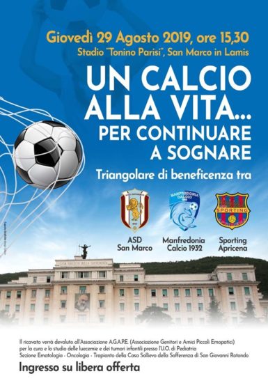 Un Calcio alla Vita per continuare a sognare