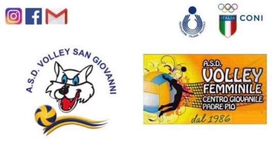 Fusione tra le due società sportive ASD VOLLEY SAN GIOVANNI e ASD CENTRO GIOVANILE PADRE PIO