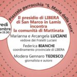 La comunità di Mattinata incontra il Presidio di Libera di San Marco in Lamis