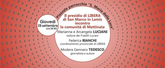 La comunità di Mattinata incontra il Presidio di Libera di San Marco in Lamis
