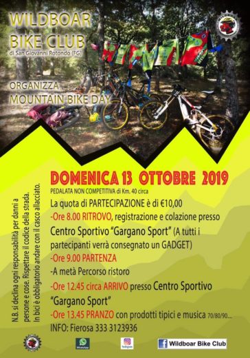 A San Giovanni Rotondo il Mountain Bike DAY
