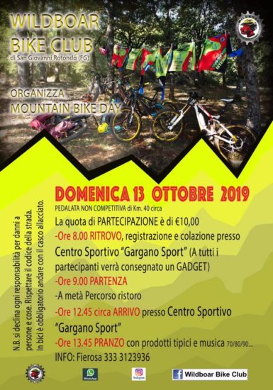 A San Giovanni Rotondo il Mountain Bike DAY