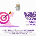 Al COWorking Artefacendo si parlerà degli ingredienti essenziali per un’azienda di successo