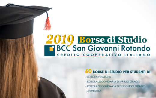 La BCC di San Giovanni Rotondo promuove 60 borse di studio per il merito scolastico