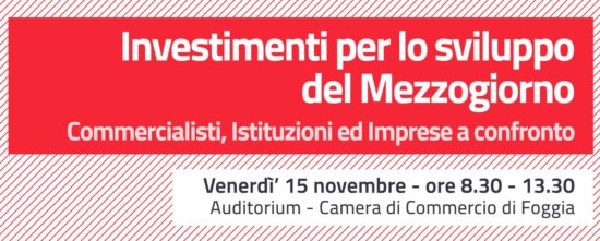 Il presidente della BCC Palladino relatore al convegno su “Investimenti per lo Sviluppo del Mezzogiorno”
