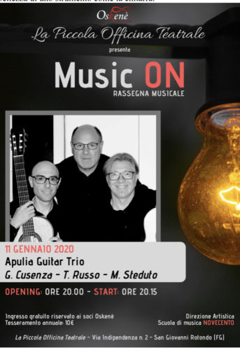 Music ON – Apulia Guitar Trio