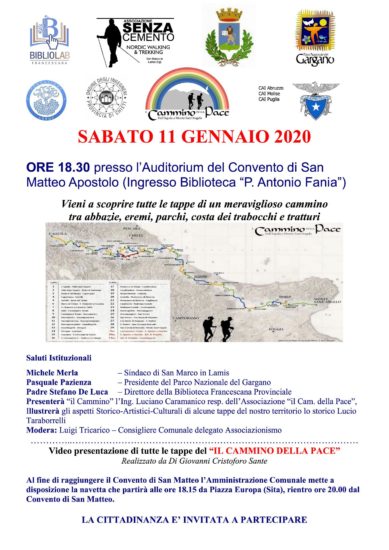 Incontro di presentazione sul Cammino della Pace